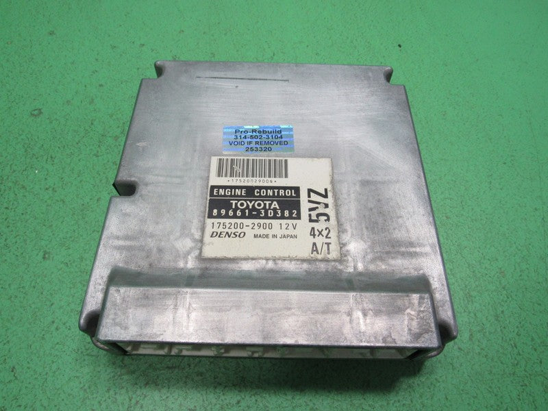 89661-3D382 98 4RUNNER 3.4 4x2 AT ECU ECM PCM ENGINE CONTROL COMPUTER 