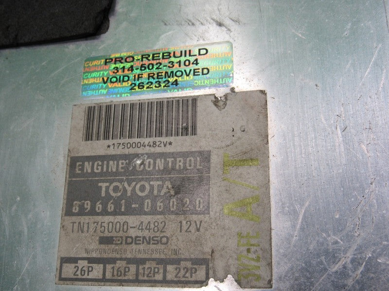 89661-06020 92-93 TOYOTA CAMRY ES300 V6 A/T ECU ECM ENGINE COMPUTER RE