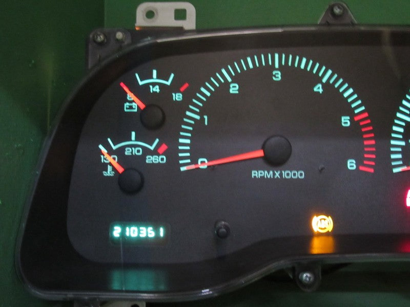 00-01 DODGE RAM GAS INSTRUMENT GAUGE CLUSTER SPEEDOMETER TACH 210K TES