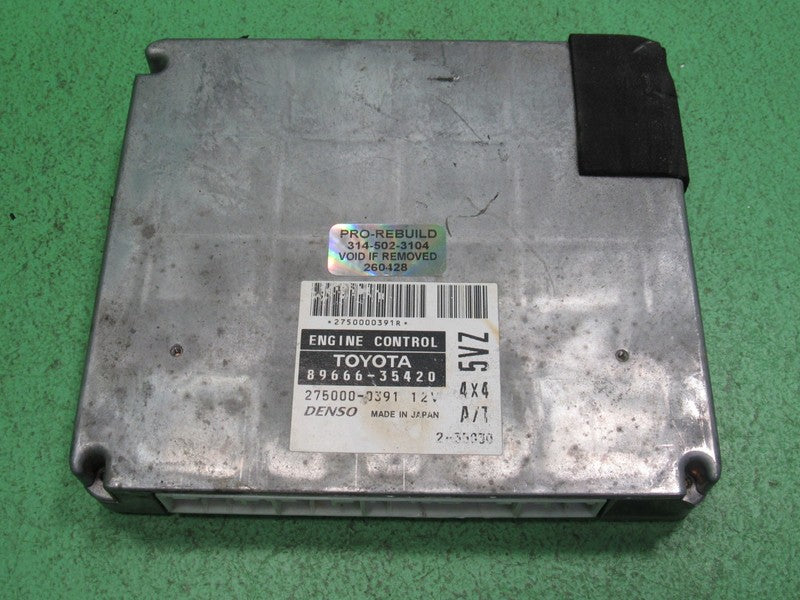 89666-35420 01 4RUNNER 3.4 4x4 AT ECU ECM PCM ENGINE CONTROL COMPUTER 