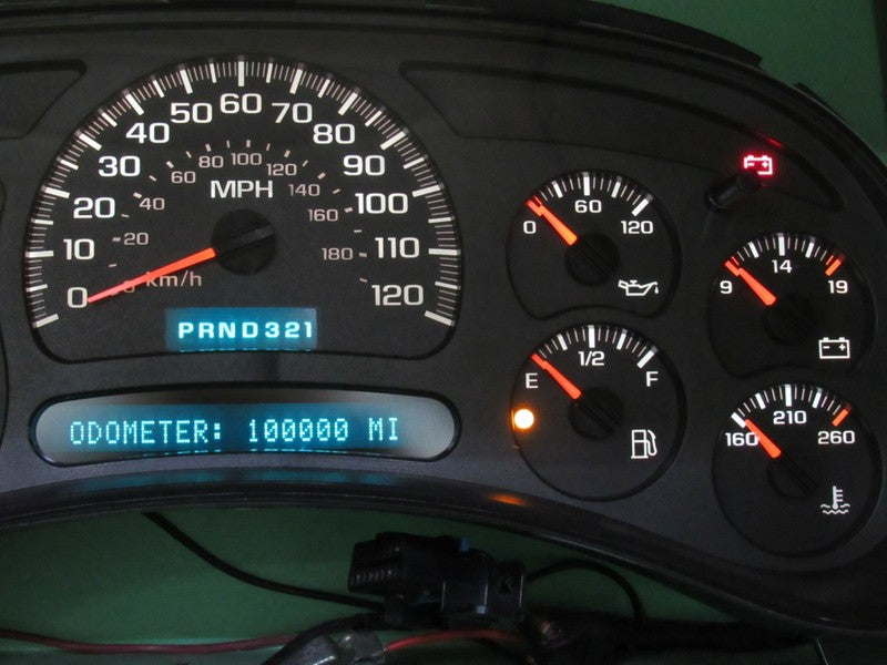 03-04 SILVERADO DURAMAX INSTRUMENT GAUGE CLUSTER SPEEDO MILEAGE PROG R