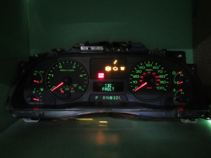 06-07 F250 F350 DIESEL INSTRUMENT GAUGE CLUSTER SPEEDO TACH MILEAGE PR