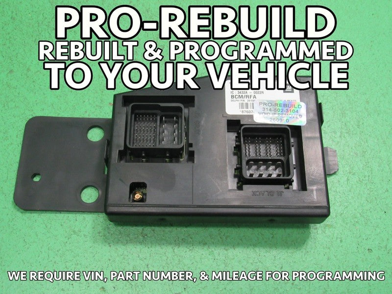 10 COLORADO BCM BODY CONTROL MODULE VIN AND MILEAGE PROGRAMMED 0910
