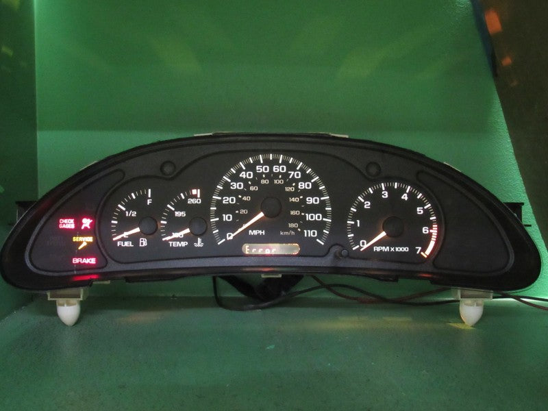 16256841 CHEVY CAVALIER GAUGE CLUSTER INSTRUMENT SPEEDOMETER TACH TEST