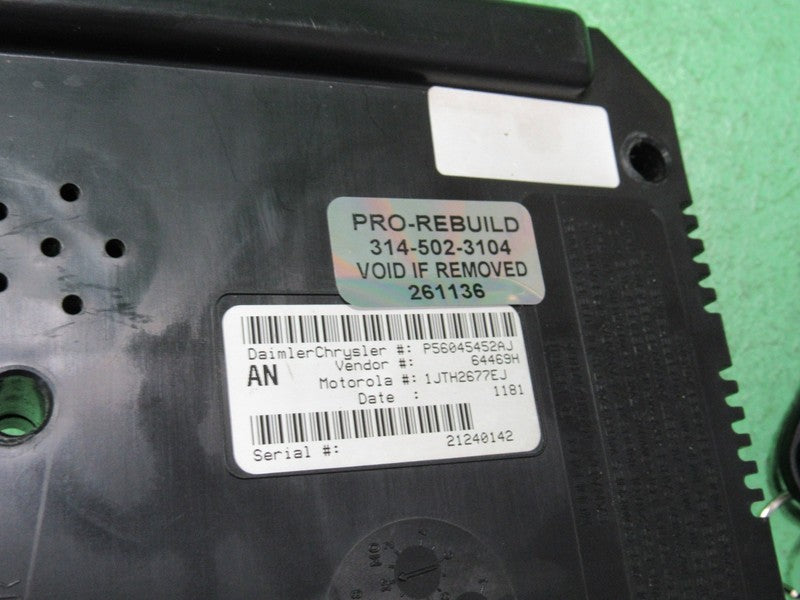 56045452AJ 01 DODGE DAKOTA BCM CTM CENTRAL TIMING BODY MODULE PROGRAMM