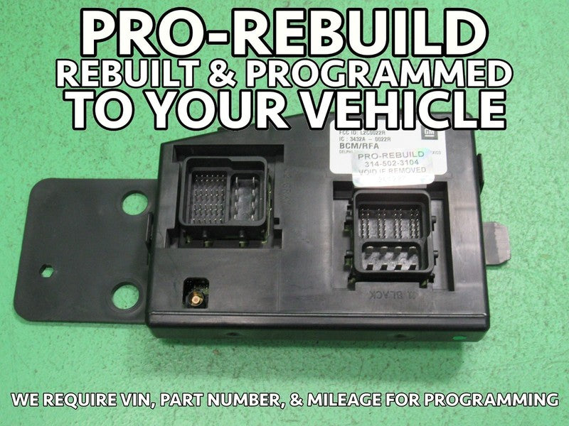 10 CANYON BCM BODY CONTROL MODULE VIN AND MILEAGE PROGRAMMED 1227