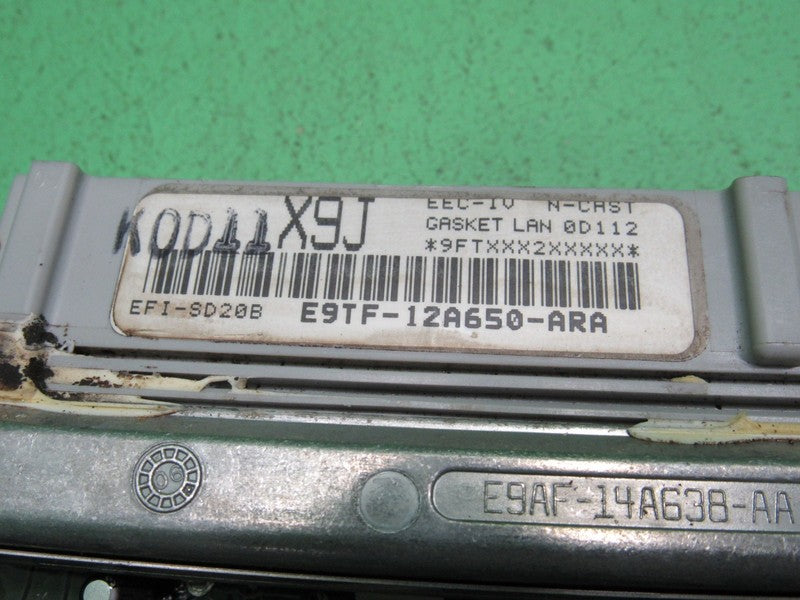 X9J 88-89 FORD F150 5.0 ECU ECM PCM ENGINE COMPUTER E9TF-12A650-ARA RE