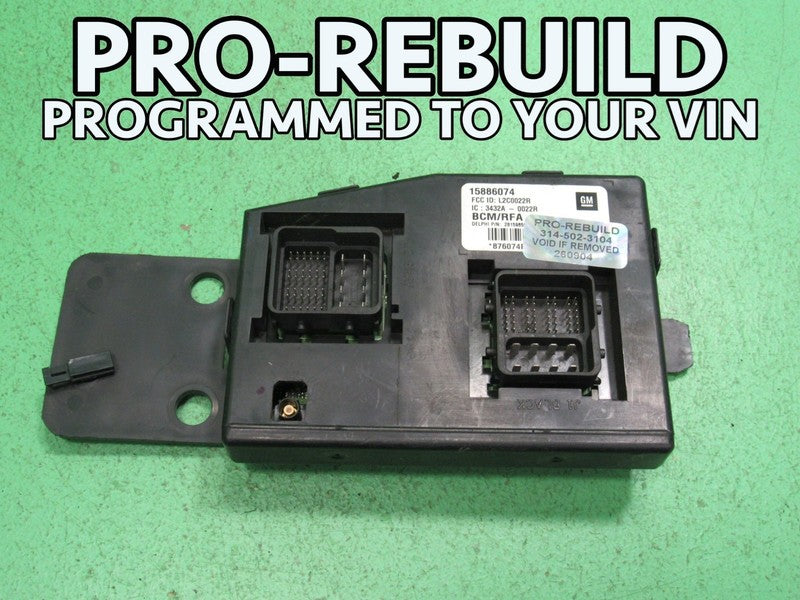 09 COLORADO BCM BODY CONTROL MODULE VIN AND MILEAGE PROGRAMMED 0904