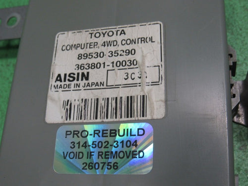 03-09 TOYOTA 4RUNNER 4x4 4WD TCCM TRANSFER CASE SHIFT CONTROL REBUILT 