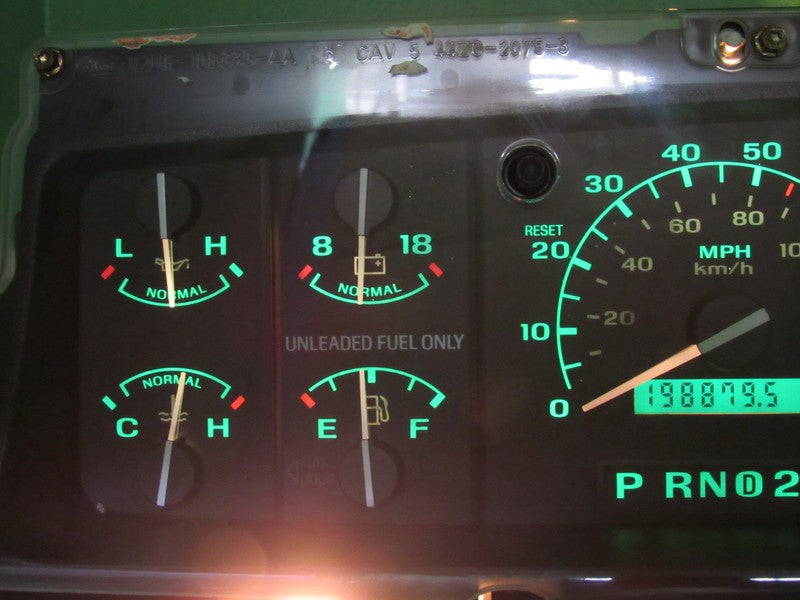 94-95 FORD BRONCO F150 F250 INSTRUMENT GAUGE CLUSTER SPEEDO TACH 198k 