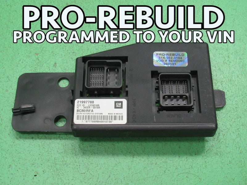 04 COLORADO CANYON BCM BODY CONTROL MODULE VIN AND MILEAGE PROGRAMMED 