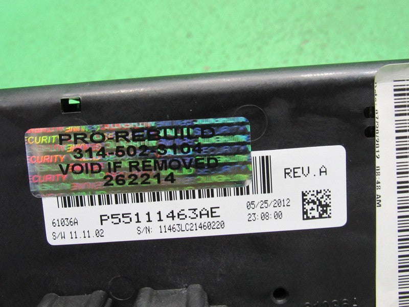 55111463AE 11-14 DODGE CHALLENGER HEATER A/C CLIMATE TEMP CONTROL REBU