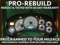 02 AVALANCHE NORTH FACE EDITION INSTRUMENT GAUGE CLUSTER MILEAGE PROG 