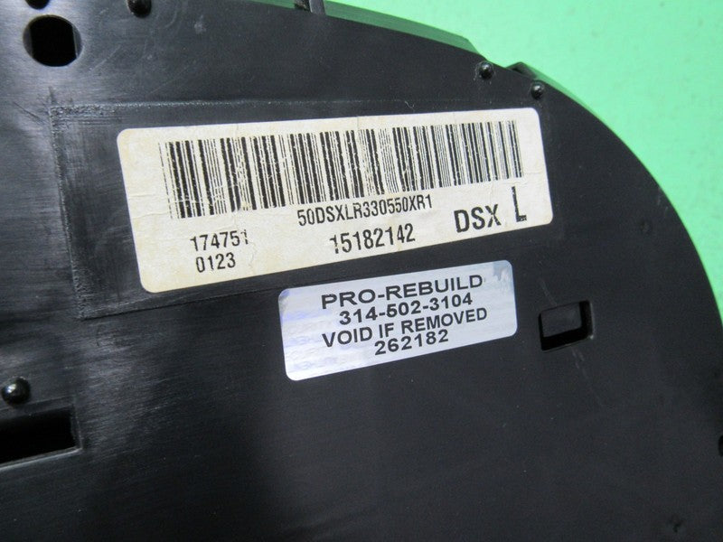 03-04 CADILLAC ESCALADE INSTRUMENT GAUGE CLUSTER SPEEDO MILEAGE PROG R
