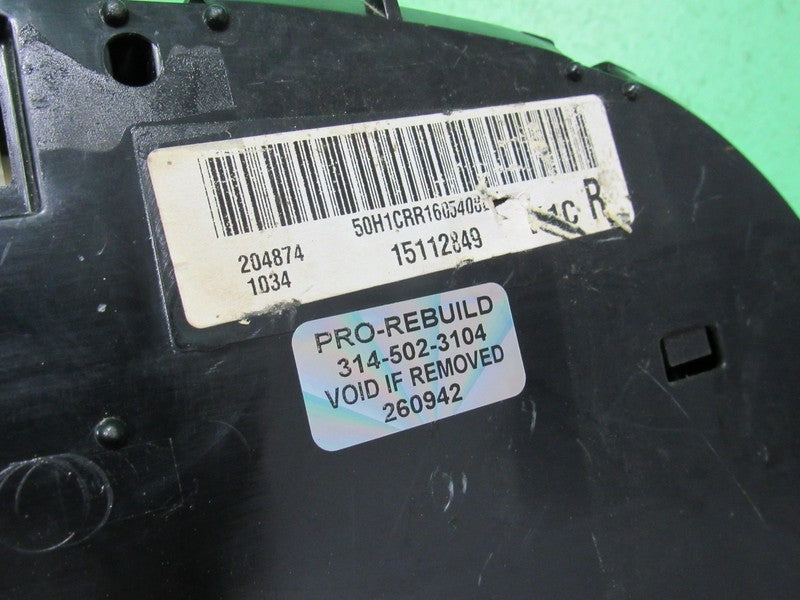 06 CADILLAC ESCALADE INSTRUMENT GAUGE CLUSTER SPEEDO MILEAGE PROG REBU