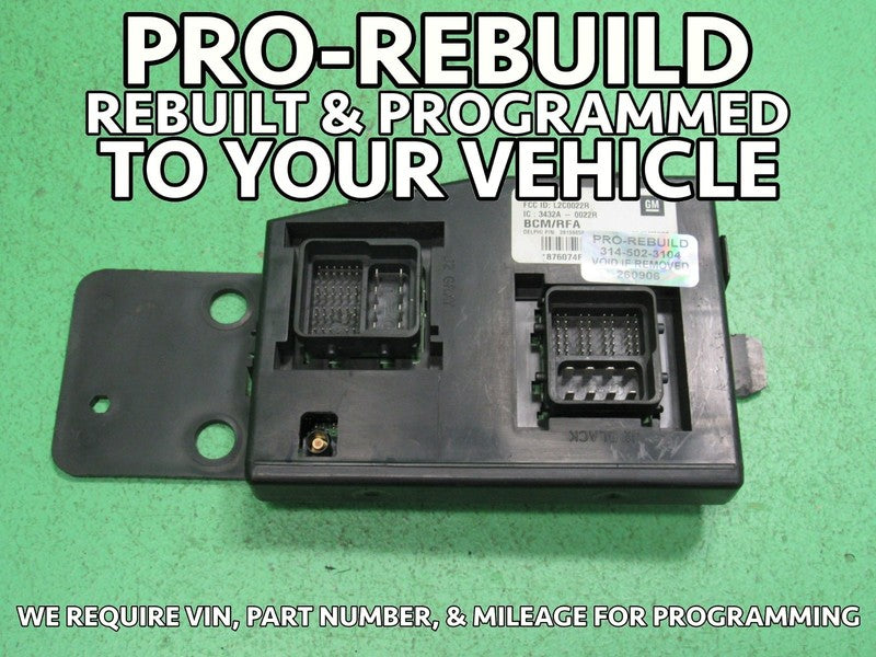 09 HUMMER H3 BCM BODY CONTROL MODULE VIN AND MILEAGE PROGRAMMED 0906