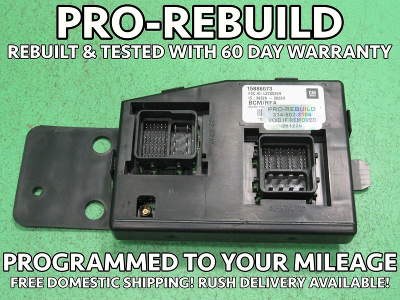 09 COLORADO BCM BODY CONTROL MODULE VIN AND MILEAGE PROGRAMMED 1226