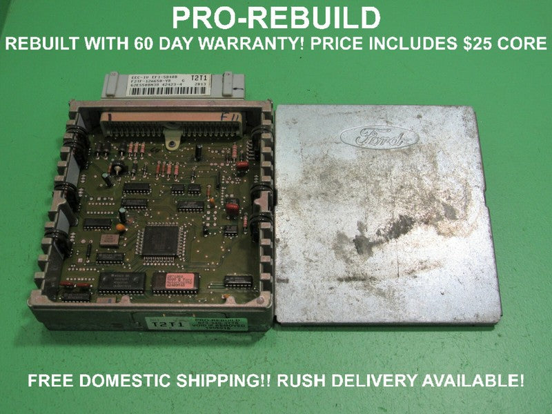 T2T1 FORD E150 E250 5.0 ECU ECM PCM ENGINE COMPUTER F2TF-12A650-YB REB