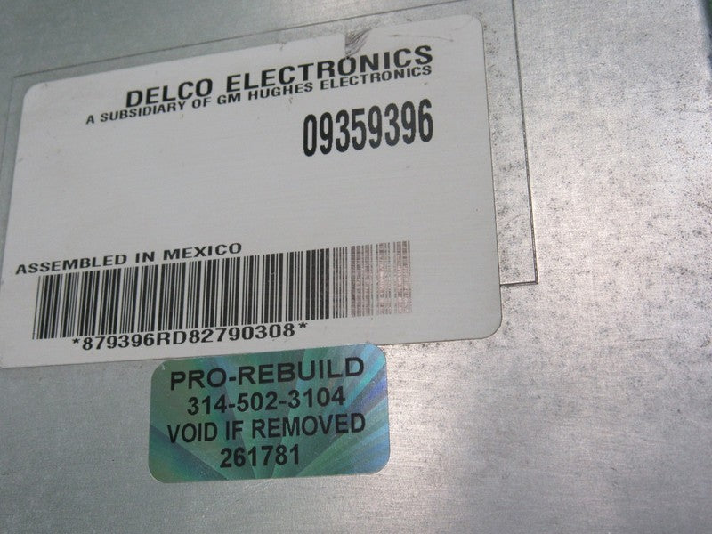 09359396 CADILLAC ELDORADO DEVILLE BCM BODY CONTROL MODULE REBUILT 177