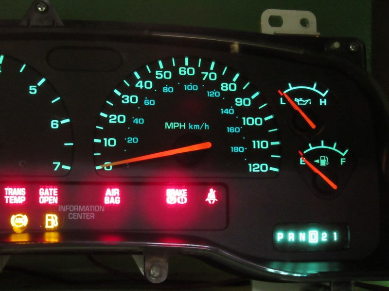 01-04 DODGE DAKOTA MPH INSTRUMENT GAUGE CLUSTER SPEEDO TACH MILEAGE PR