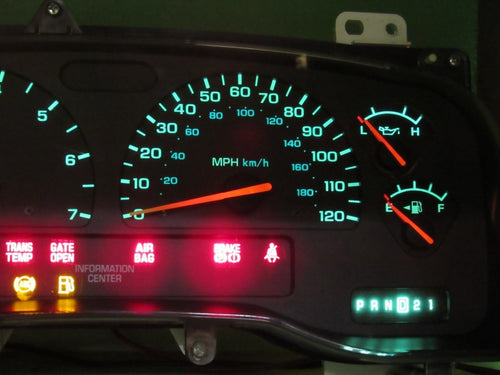 01-04 DODGE DAKOTA MPH INSTRUMENT GAUGE CLUSTER SPEEDO TACH MILEAGE PR