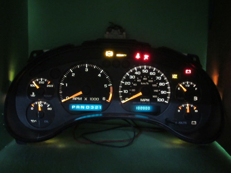 01-04 BLAZER S-10 SONOMA INSTRUMENT GAUGE CLUSTER SPEEDO TACH MILEAGE 