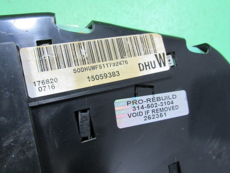 01-02 SIERRA SILVERADO HD INSTRUMENT GAUGE CLUSTER SPEEDO TACH MILEAGE