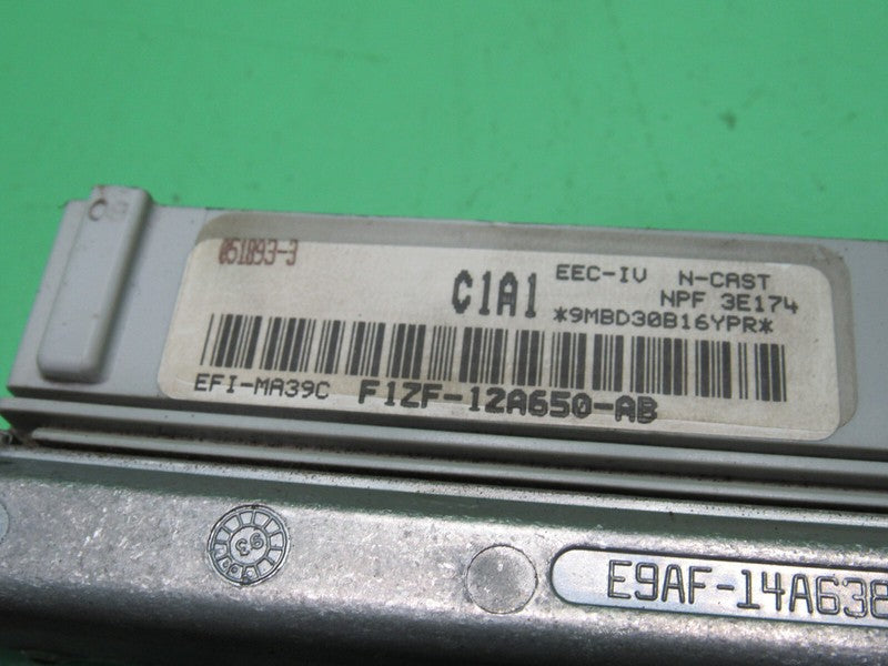 C1A1 91-93 MUSTANG 2.3 MT ECU ECM PCM ENGINE COMPUTER F1ZF-12A650-AB R