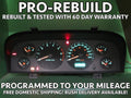 02-04 JEEP GRAND CHEROKEE WJ INSTRUMENT GAUGE CLUSTER MILEAGE PROG REB