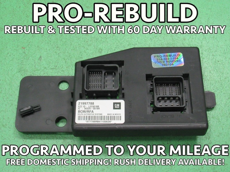 04 COLORADO CANYON BCM BODY CONTROL MODULE VIN AND MILEAGE PROGRAMMED 