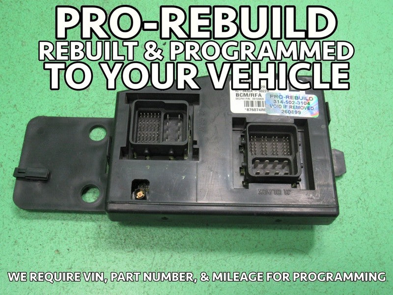 10 COLORADO BCM BODY CONTROL MODULE VIN AND MILEAGE PROGRAMMED 0899