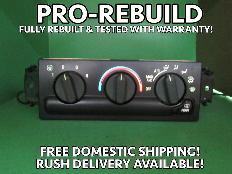 16250535 99-05 S10 BLAZER ENVOY C60 A/C MANUAL CLIMATE TEMP CONTROL RE