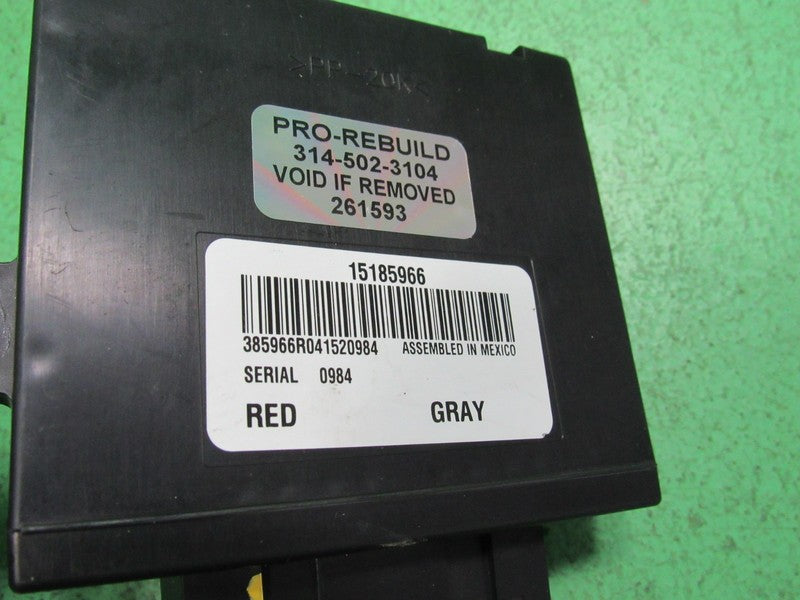 15185966 TAHOE ESCALADE YUKON SUBURBAN REAR A/C HVAC CONTROL MODULE RE