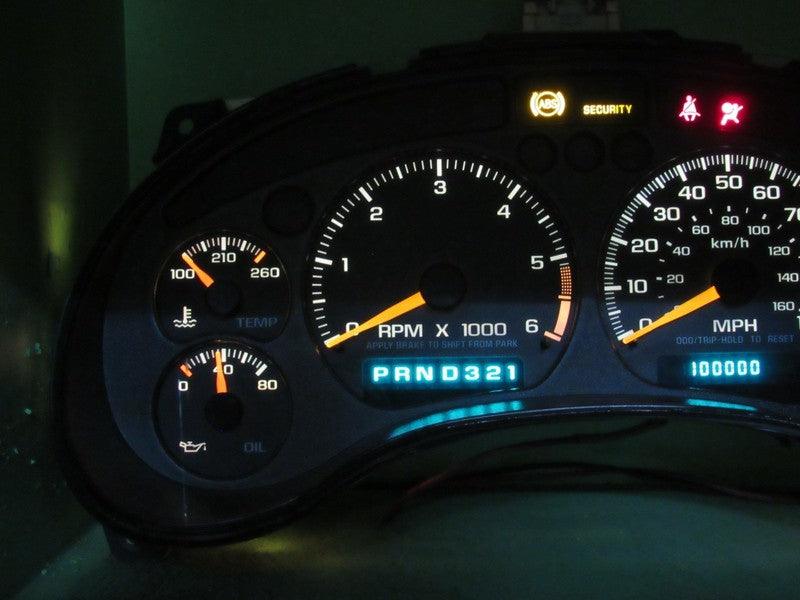 01-04 BLAZER S-10 SONOMA INSTRUMENT GAUGE CLUSTER SPEEDO TACH MILEAGE 