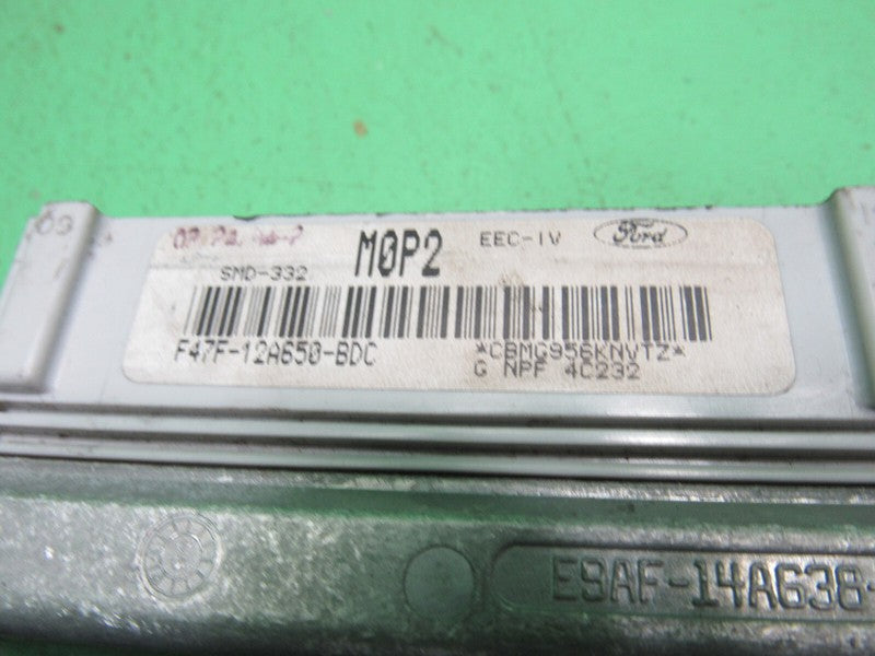 MOP2 94 B2300 RANGER 2.3L ECU ECM PCM ENGINE COMPUTER F47F-12A650-BDC 