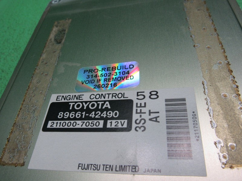 89661-42490 99-00 TOYOTA RAV4 AT ECU ECM PCM ENGINE COMPUTER CONTROL R