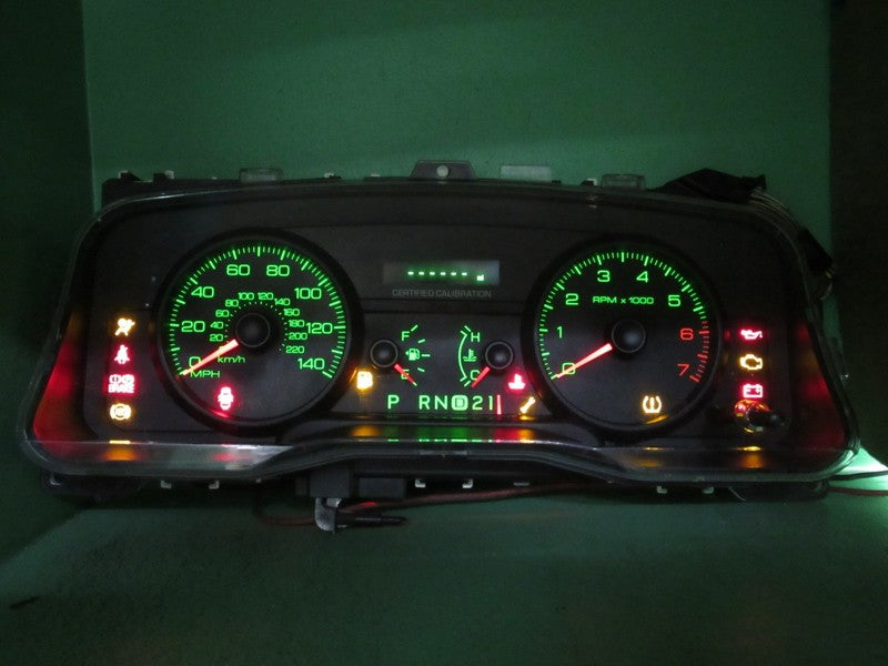 09-11 CROWN VICTORIA P71 INSTRUMENT GAUGE CLUSTER SPEEDO TACH MILEAGE 