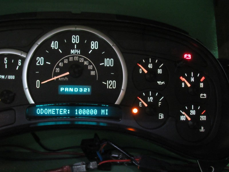 03-04 CADILLAC ESCALADE INSTRUMENT GAUGE CLUSTER SPEEDO MILEAGE PROG R