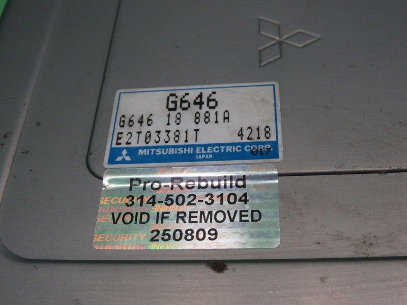 G646 18 881 90-94 MAZDA MPV 2.6L G6 ECU ECM PCM ENGINE COMPUTER REBUIL