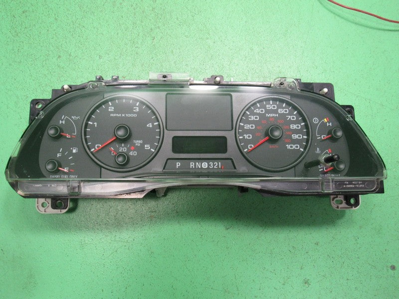 06-07 F250 F350 DIESEL INSTRUMENT GAUGE CLUSTER SPEEDO TACH MILEAGE PR