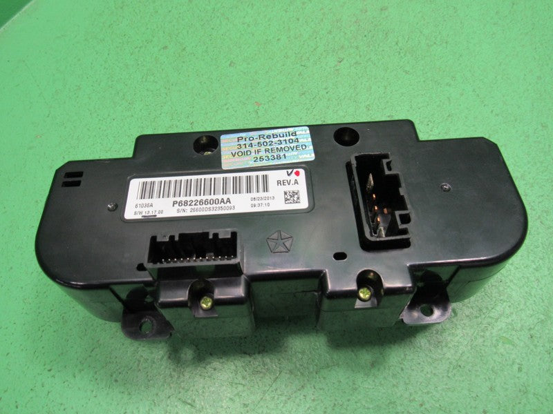 68226600AA 13-18 RAM TRUCK A/C HEATER CLIMATE TEMPERTURE CONTROL TESTE