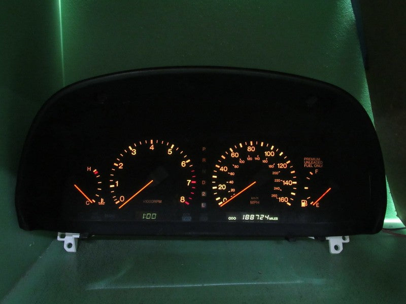 92-96 SC300 INSTRUMENT GAUGE CLUSTER SPEEDOMETER 83010-24530 188k REBU
