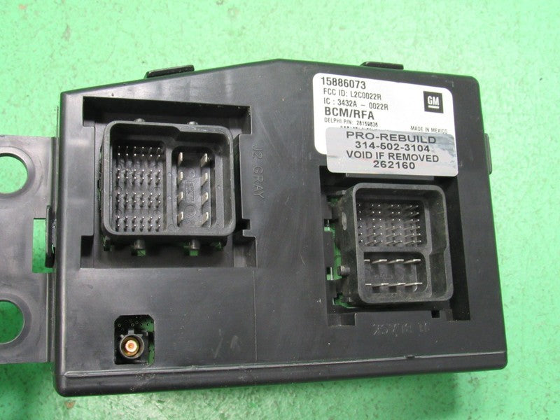09 COLORADO BCM BODY CONTROL MODULE VIN AND MILEAGE PROGRAMMED 2160
