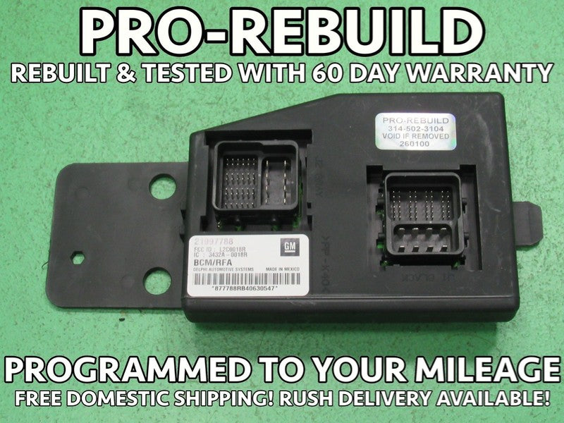 04 COLORADO CANYON BCM BODY CONTROL MODULE VIN AND MILEAGE PROGRAMMED 