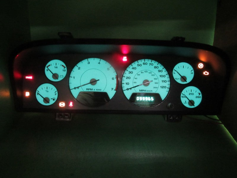 02-04 JEEP GRAND CHEROKEE WJ INSTRUMENT GAUGE CLUSTER MILEAGE PROG REB