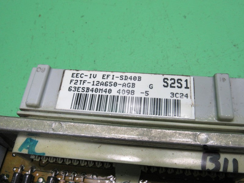 S2S1 91-93 Ford E150 5.0 ECU ECM PCM ENGINE COMPUTER F2TF-12A650-AGB R