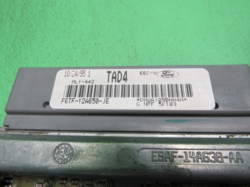 TAD4 FORD F150 BRONCO 5.0 MT ECU ECM PCM ENGINE COMPUTER F6TF-12A650-J