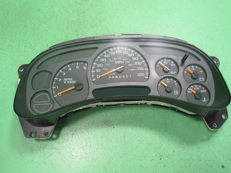 06-07 SILVERADO SIERRA TAHOE INSTRUMENT GAUGE CLUSTER MILEAGE PROG REB