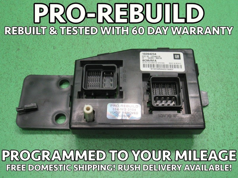 05-06 COLORADO CANYON i280 BCM BODY CONTROL MODULE VIN AND MILEAGE PRO