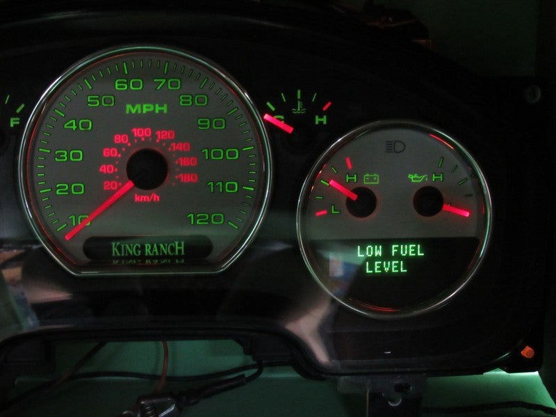 07-08 F150 KING RANCH INSTRUMENT GAUGE CLUSTER SPEEDO TACH MILEAGE PRO